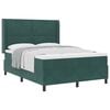 vidaXL Cama tipo Box Spring Verde oscuro 160 x 200 cm Terciopelo