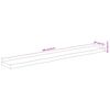 vidaXL Estante pared rectangular madera acacia borde vivo 180x20x3,8cm