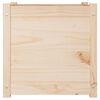 vidaXL Jardineras 2 uds madera maciza de pino 50x50x50 cm