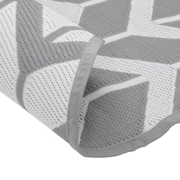 vidaXL Alfombra exterior ARAKIL gris &Oslash;200 cm PP