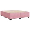 vidaXL Estructura cama sin colch&oacute;n terciopelo rosa 200x200 cm