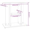 vidaXL Soporte para acuario madera de ingenier&iacute;a blanco 60x30x60 cm