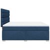 vidaXL Cama box spring con colch&oacute;n tela azul 180x200 cm