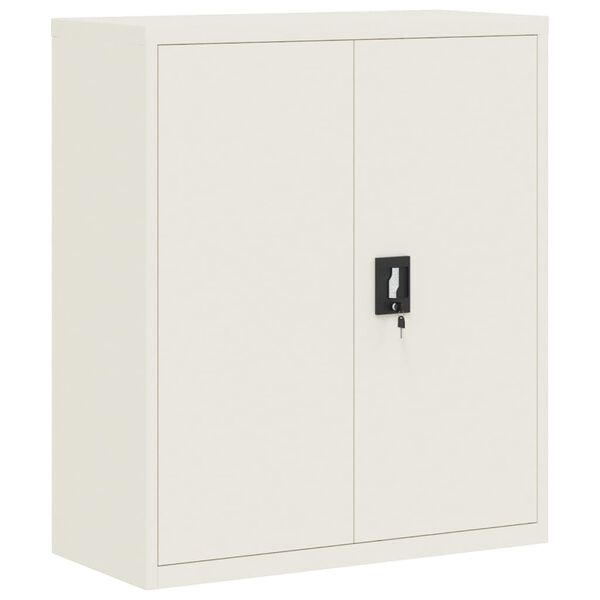 vidaXL Armario archivador de acero blanco 90x40x105 cm