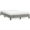 vidaXL Estructura de cama sin colch&oacute;n terciopelo gris claro 120x190 cm