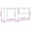 vidaXL Mueble para TV madera contrachapada blanco 80x31,5x36 cm