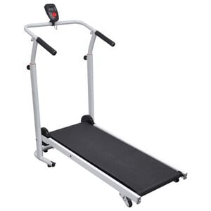 vidaXL Mini cinta andadora plegable negra 93x36 cm