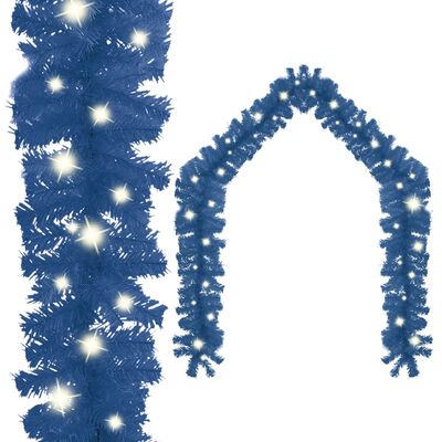 vidaXL Guirnalda de Navidad con luces LED azul 5 m