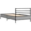 vidaXL Estructura cama madera ingenier&iacute;a metal gris Sonoma 90x200 cm