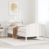 vidaXL Estructura cama sin colch&oacute;n madera maciza pino blanca 100x200cm