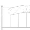 vidaXL Estructura de cama sin colch&oacute;n metal blanco 140x200 cm