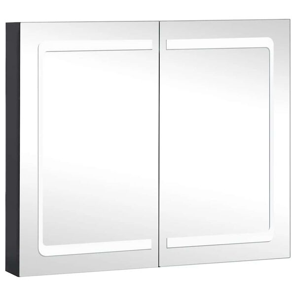 vidaXL Mueble de baño con espejo LED 80x12,2x68 cm