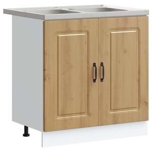 vidaXL Mueble de Cocina Kalmar Roble artisan 80 x 46 x 81,5 cm
