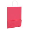 vidaXL Bolsas de papel con asas 50 uds rosa 26x12x35 cm