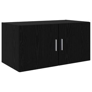vidaXL Mueble de pared Roble negro 80 x 42.5 x 40 cm