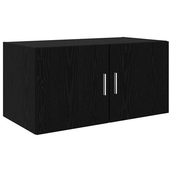 vidaXL Mueble de pared Roble negro 80 x 42.5 x 40 cm