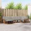 vidaXL Conjunto de sof&aacute;s de exterior 6 pcs Gris Natural y Claro