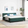 vidaXL Cama tipo Box Spring Verde oscuro 200 x 180 cm Terciopelo