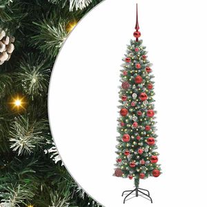vidaXL &Aacute;rbol Navide&ntilde;o Artificial Delgado con 150 LED Verde y 120 cm