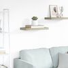vidaXL Estante flotante de pared MDF color roble 50x23x3,8 cm