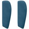 vidaXL Oreja de cabecero Azul 40 x 23 x 6 cm Terciopelo