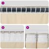 vidaXL Cortinas opacas 2 pcs Crema 140 x 245 cm Terciopelo