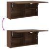 vidaXL Mueble de pared baño madera ingeniería roble marrón 80x25x40 cm