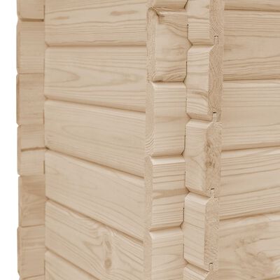 vidaXL Arriate de madera maciza de pino 197x197x80 cm