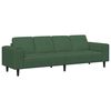 vidaXL Sof&aacute; Verde oscuro 250 x 77 x 76 cm Tela de Pana