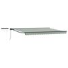 vidaXL Toldo Retr&aacute;ctil El&eacute;ctrico Verde, Blanco, Antracita 4,5 x 3,5 m
