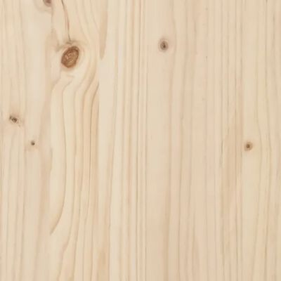 vidaXL Mesa de centro de madera maciza de pino 60x53x35 cm