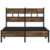 vidaXL Estructura cama con cabecero sin colch&oacute;n roble Sonoma 120x190cm