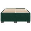 vidaXL Estructura cama sin colch&oacute;n terciopelo verde oscuro 140x190 cm