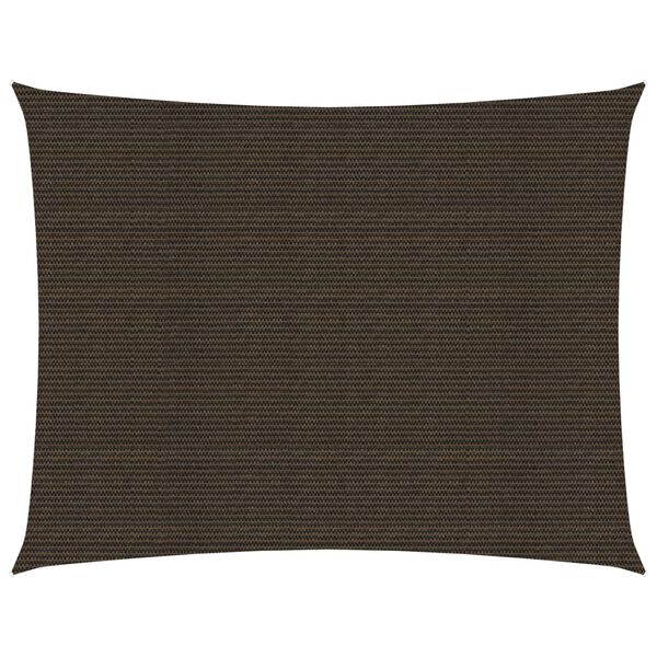 vidaXL Toldo de vela HDPE marrón 160 g/m² 3x4 m