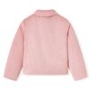 Chaqueta infantil de cuero sintético rosa 116