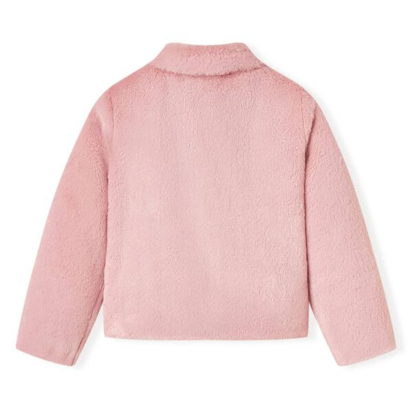 Chaqueta infantil de cuero sintético rosa 116