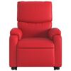 vidaXL Sill&oacute;n reclinable de masaje de pie cuero artificial rojo