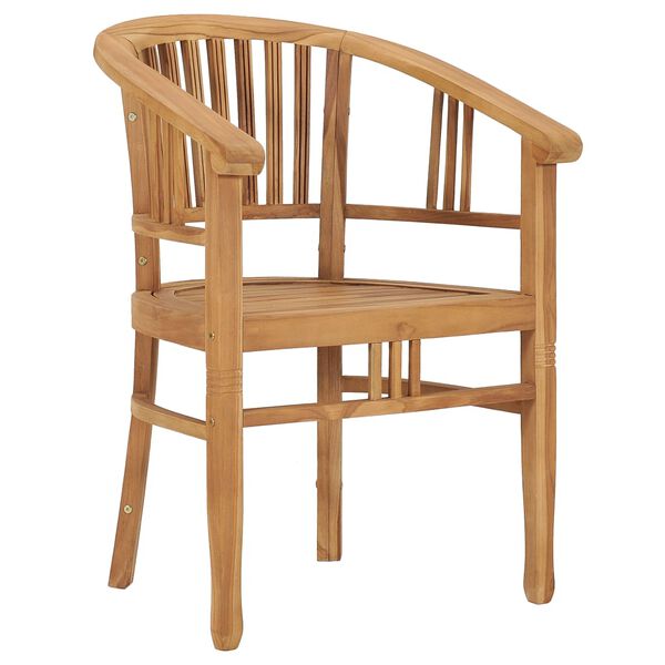 vidaXL Conjunto de comedor para jard&iacute;n 5 piezas madera maciza de teca