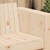 vidaXL Sofá de jardín Marrón 134 x 60 x 62 cm Madera de pino macizo
