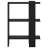 vidaXL Estante de libros Roble Negro 52 x 25 x 71,5 cm