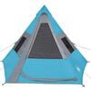 vidaXL Tienda de campaña tipi para 7 personas impermeable azul