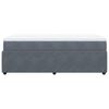 vidaXL Cama box spring con colchón terciopelo gris oscuro 90x190 cm