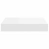 vidaXL Estantes flotantes de pared 4 uds MDF blanco 23x23,5x3,8 cm