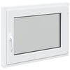 vidaXL Ventana de s&oacute;tano RISOR 80 x 60 cm PVC y vidrio Blanco