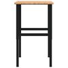 vidaXL Banco de trabajo rectangular madera maciza 100x60x(71,5-98) cm