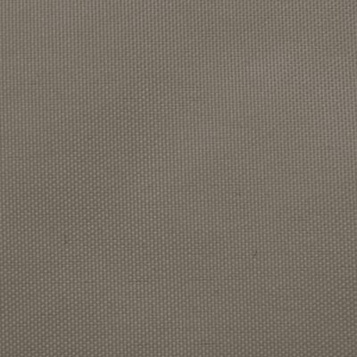 vidaXL Toldo de vela rectangular tela Oxford gris taupe 2,5x3,5 m