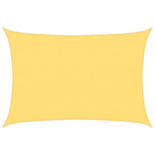 vidaXL Toldo de vela beige HDPE 160 g/m² 4x5 m