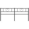 vidaXL Cabecero de metal negro 200 cm