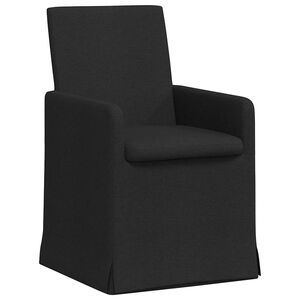 vidaXL Sillas de comedor 2 pcs Negro 57 x 67 x 95 cm tela