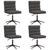 vidaXL Sillas de comedor 4 unidades cuero sint&eacute;tico negro